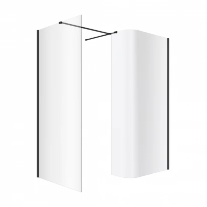 Kabina prysznicowa walk-in 95x100 Excellent VIDOQ KAEX.1507.K.1000.0930.BL czarny mat