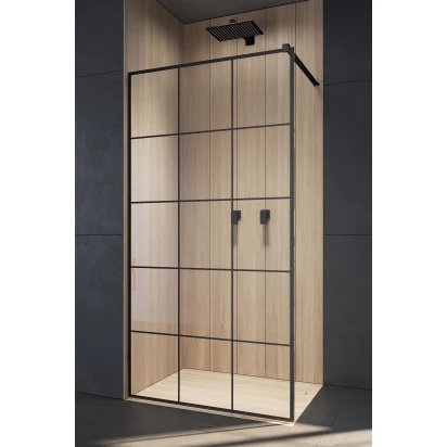 Kabina walk-in 80x200 Radaway MODO NEW FACTORY 389084-54-55 czarna