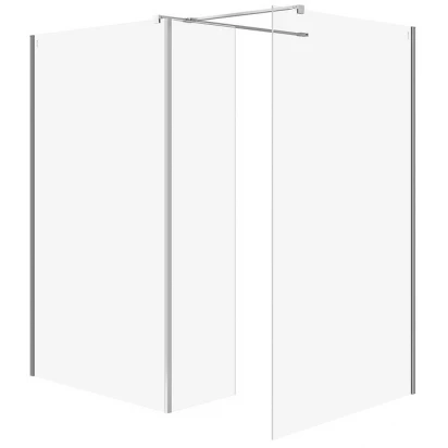 Kabina walk-in ze ścianką stałą 100x90x30x200 Cersanit MILLE S601-189