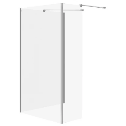 Kabina walk-in ze ścianką stałą 90x100x30x200 Cersanit MILLE S601-185