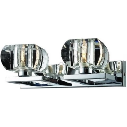 Kinkiet Azardo RUBIC AZ0491 2-punktowy chrom / kryształ