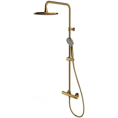 Kolumna prysznicowa termostatyczna Omnires Y Y1244LUXLGL złoty