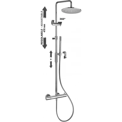 Kolumna prysznicowa termostatyczna Paffoni BIRILLO KING ZCOL646
