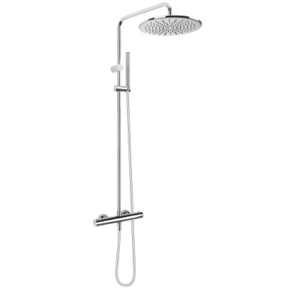 Kolumna prysznicowa termostatyczna z okrągłą deszczownicą Oltens BORAN 36502100