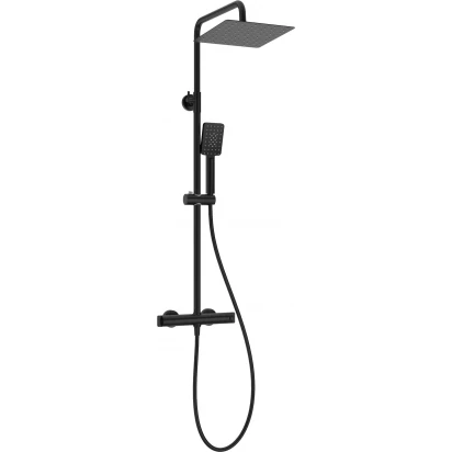 Kolumna prysznicowa z baterią termostatyczną Deante CASCADA NAC N4HT czarna mat