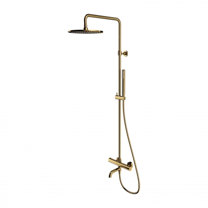 Kolumna prysznicowa z baterią termostatyczną Omnires Y Y1234GL złoty połysk