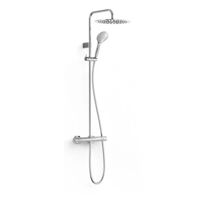 Kolumna prysznicowa z baterią termostatyczną Tres OVER-WALL 19039314 chrom