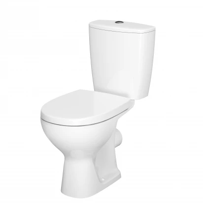 Kompakt WC bez kołnierza + deska antybakteryjna wolnoopadająca Cersanit ARTECO K667-052 010