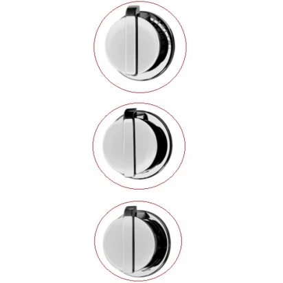 Komplet maskownic pod pokrętła do panelu CASCADA MULTI-SYSTEM NAC 091T Deante XNCC8ACP8