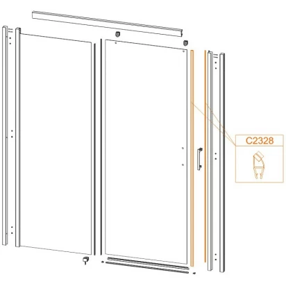 Komplet uszczelek magnetycznych Sanplast D2L FREEZONE 660-C2328