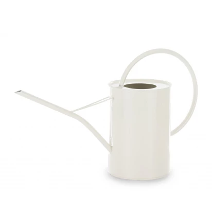 Konewka dekoracyjna biała metalowa 156307