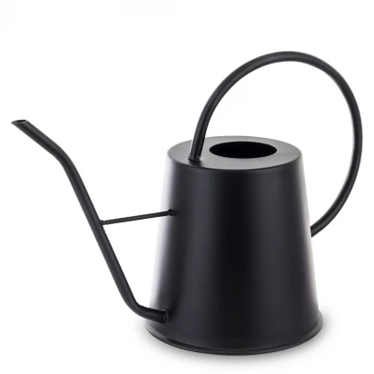 Konewka dekoracyjna czarna metalowa 142313