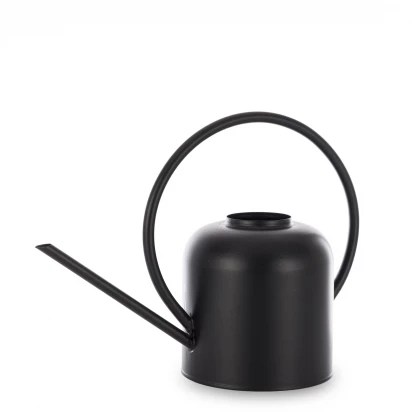 Konewka dekoracyjna czarna metalowa 153617