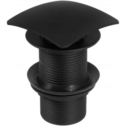 Korek click-clack kwadratowy bez przelewu Deante NHC B11A czarny mat