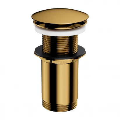 Korek klik-klak do syfonu umywalkowego bez przelewu Omnires A716GL złoty