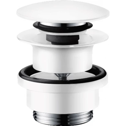 Korek klik-klak do umywalek i bidetów Hansgrohe 50100700 biały matowy