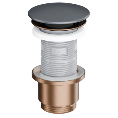 Korek umywalkowo-bidetowy klik-klak ceramiczny Excellent DESIGN ARIN.1485.K.01.GRMCB grafit mat/miedziany szczotkowany