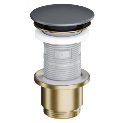 Korek umywalkowo-bidetowy klik-klak ceramiczny Excellent DESIGN ARIN.1485.K.01.GRMGB grafit mat/zloty szczotkowany