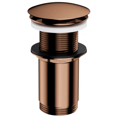 Korek umywalkowy klik-klak bez przelewu Omnires  A716CP miedź