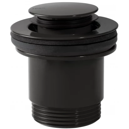 Korek umywalkowy klik-klak okrągły 40 mm Tres  24284002NE czarny