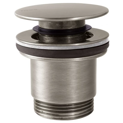 Korek umywalkowy klik-klak otwarty Tres 24284010AC stal