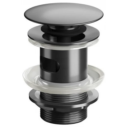 Korek umywalkowy klik-klak z przelewem Cersanit S951-558 gun metal