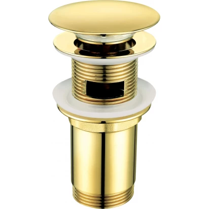 Korek umywalkowy okrągły clik-clak Deante NHC Z10U złoty