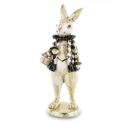 Królik z koszykiem figurka 24cm Pierrot 162623