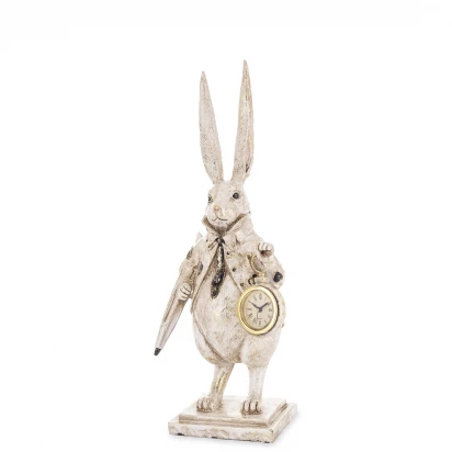 Królik z zegarkiem figurka 38cm Pierrot 173095