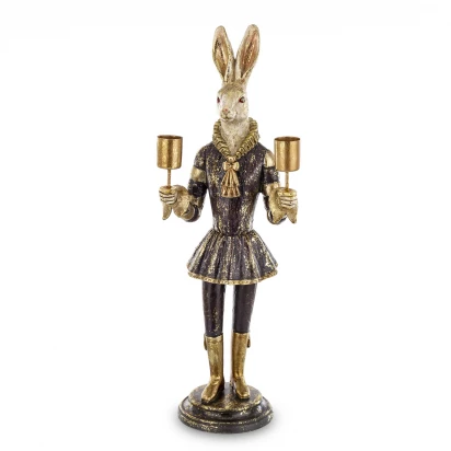 Królik zając świecznik figurka 41cm Pierrot 160837