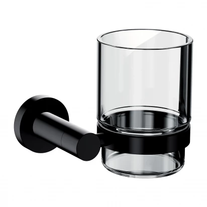 Kubek łazienkowy Omnires MODRERN PROJECT MP60320BL czarny mat