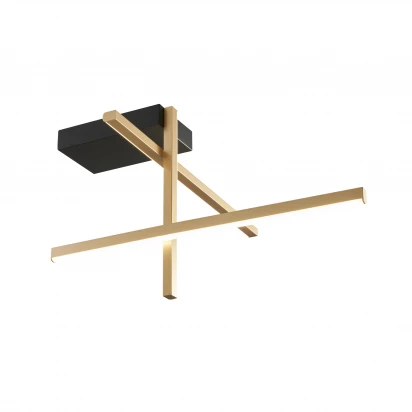 Lampa sufitowa Zuma Line EDGE 22008C3-BK/GD czarna/złota