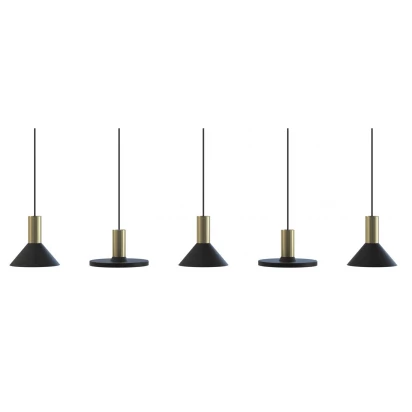 Lampa wisząca Nowodvorski HERMANOS V 8032 czarna/mosiądz