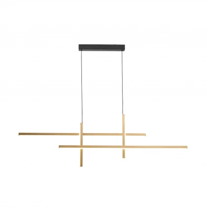 Lampa wisząca Zuma Line EDGE 22008P-BK/GD czarna/złota