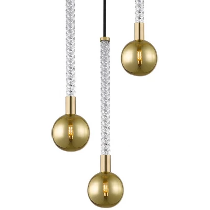 Lampa wisząca Zuma Line MIDA P0583-03B-2GHF złota