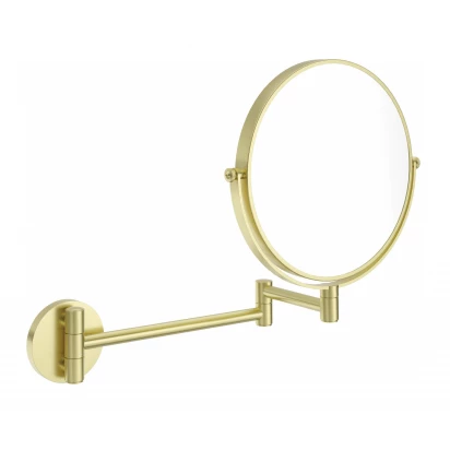 Lusterko kosmetyczne na ruchomym ramieniu Deante ROUND ADR R811 złoto szczotkowane