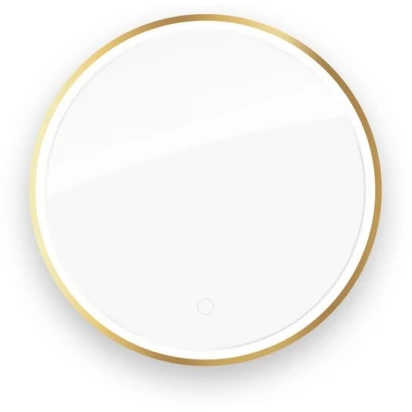 Lustro LED okrągłe 60 cm Klarglas Oltens NORDLIS 64100800 złota rama