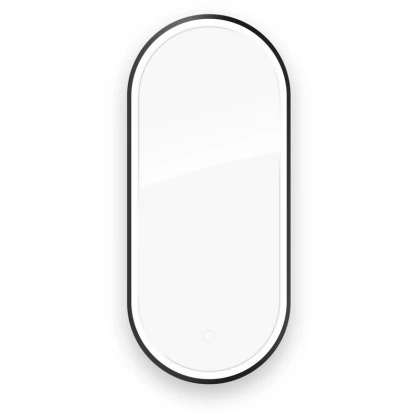 Lustro LED owalne 40x90 Klarglas Oltens NORDLIS 64103300 czarna rama