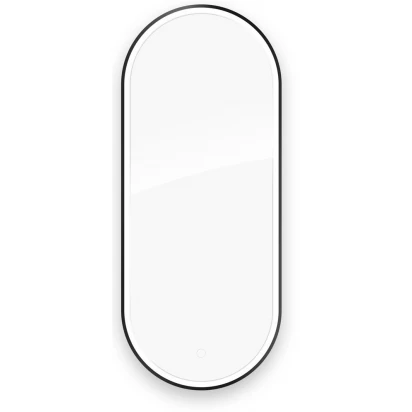 Lustro LED owalne 50x120 Klarglas Oltens NORDLIS 64104300 czarna rama