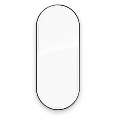 Lustro LED owalne 50x120 Klarglas Oltens NORDLIS 64114300 czarna rama