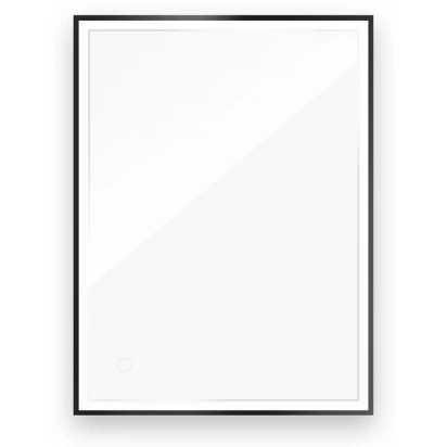 Lustro LED prostokątne 60x80 Klarglas Oltens NORDLIS 64105300 czarna rama