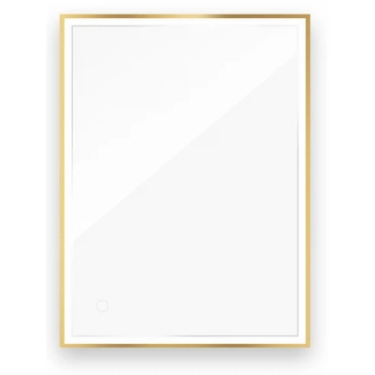 Lustro LED prostokątne 60x80 Klarglas Oltens NORDLIS 64105800 złota rama
