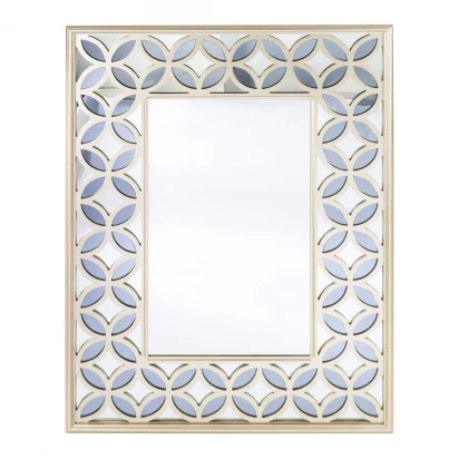 Lustro dekoracyjne 122x89 Casablanca 143925 szampańskie złoto