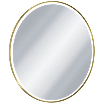 Lustro łazienkowe okrągłe 100 cm LED z matą grzewczą Excellent CORIDO DOEX.CO100.GB złoty szczotkowany