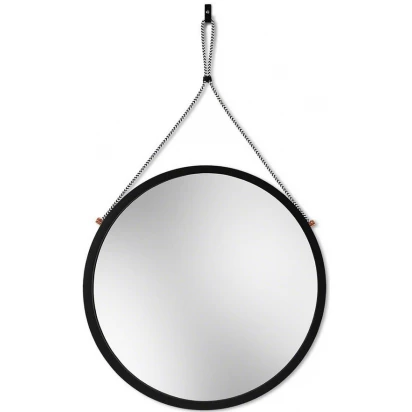 Lustro okrągłe 70 cm Giera Design SCANDI POWER CHEVRON SCP/CH/B/70