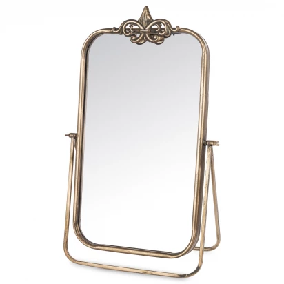 Lustro stojące w metalowej ramce retro Casablanca 163771