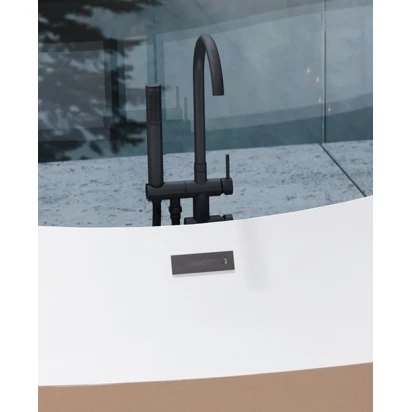 Maskownica przelewu i odpływu Besco ZM-WW-CZ czarna