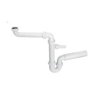 McAlpine HC7HC13 Syfon zlewozmywakowy rurowy z podłączeniem pralki lub zmywarki bez spustu