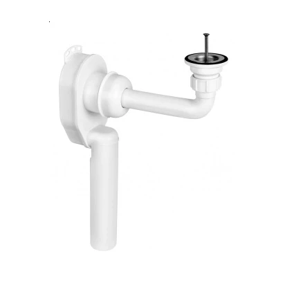 McAlpine SUP-WH syfon podtynkowy z przedłużką 250 mm biały