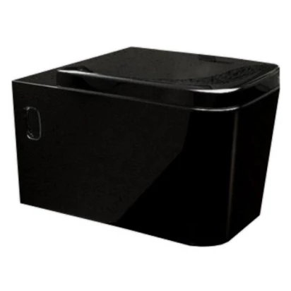 Misa wisząca WC + deska Rea CUBIK REA-C0850 czarna ABS/ZP